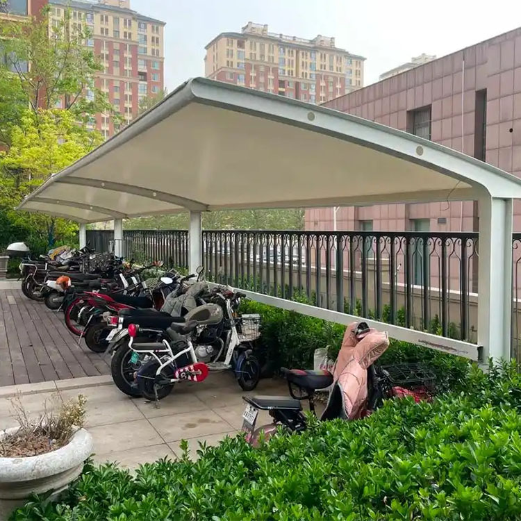 白玉县膜结构电动车棚